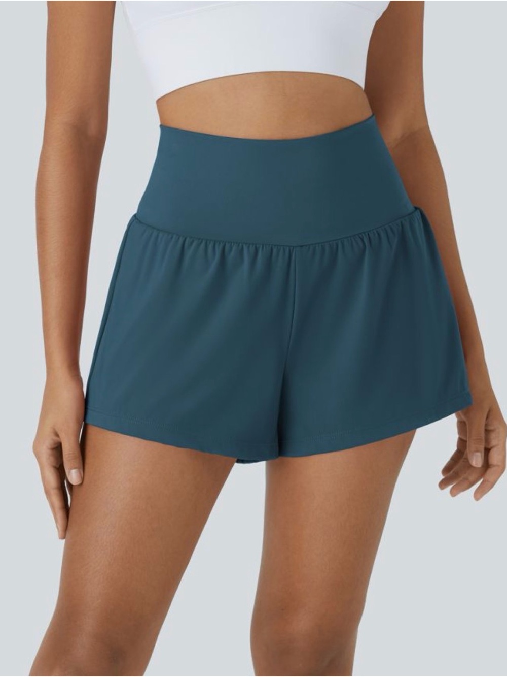 NWT Halara SoftlyZero™ Airy High Waisted Cool Touch Yoga Shorts 3'' - Picture 3 of 16